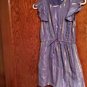 Girls ruffled shoulder sundress